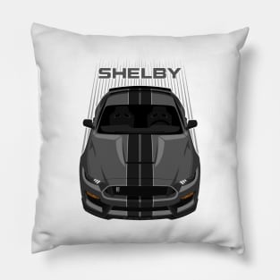 Ford Mustang Shelby GT350 2015 - 2020 - Magnetic Grey - Black Stripes Pillow