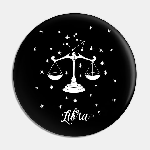 Libra Zodiac Sign Constellation Pin by letnothingstopyou