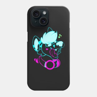 Neon Kjisu Furry Head Phone Case