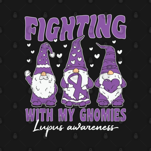 Lupus Awareness Month 2024 Purple Ribbon Gnomies Support by hello world