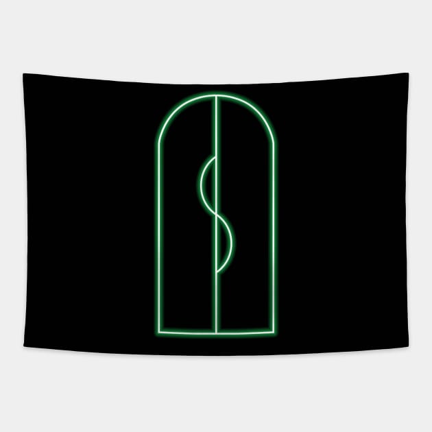 Infinity Train Door Tapestry by Xela