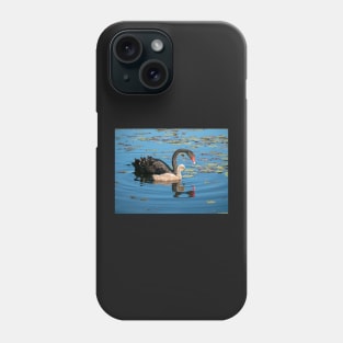 Black Swan and Cygnet Phone Case