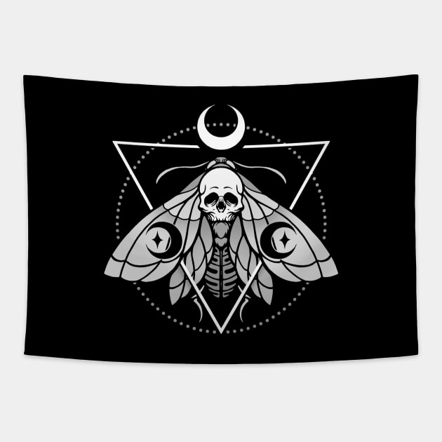 Mystic Moth Tapestry by Deniart