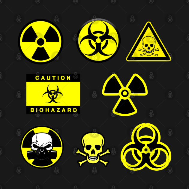 Biohazard warnings by  The best hard hat stickers 
