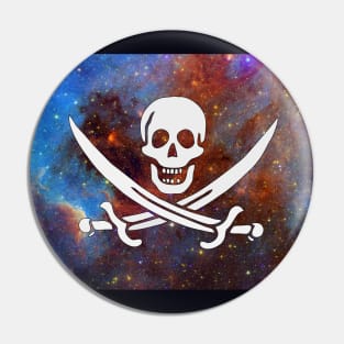 Space Pirate Flag Pin