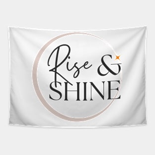 Radiate Positivity: Rise and Shine Inspirational Tapestry