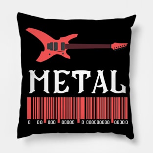 Metal Guitar Art Pillow