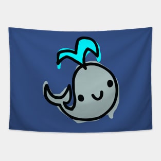 Super Happy Whale Tapestry