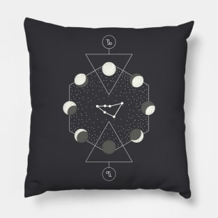 Capricorn horoscope sign Pillow