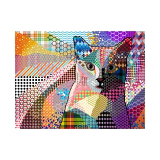 Multicolor Cat 676 Patterns T-Shirt