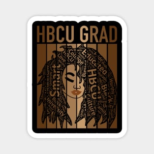 HBCU Grad Black Woman Natural Hair Art Magnet