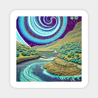 Spiritual Swirls of Nature Life Magnet