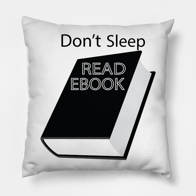 Attractive ebook reader Pillow by Kidrock96