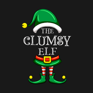 The Clumsy Elf Matching Family Christmas Pajama T-Shirt