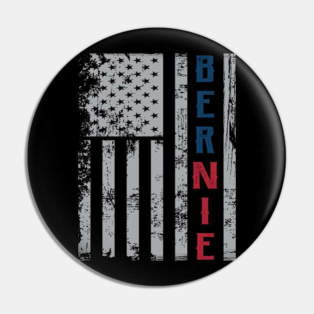 Bernie Sanders Vintage USA Flag Pin by aneisha