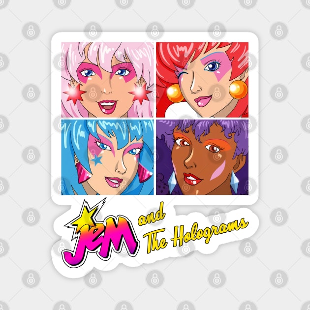 Jem And The Holograms Magnet by Pittih