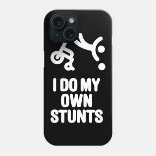 I do my own stunts funny wheelchair basketball Phone Case