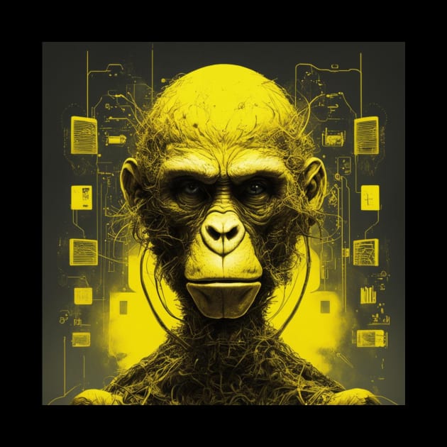 CYBER MONKEY I by Dunkellkellera