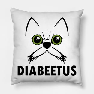 diabeetus cat Pillow