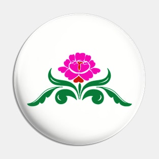 Colourful Flower Pin