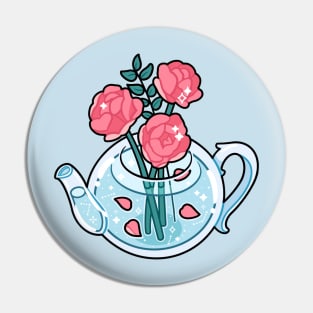 Rose Teapot Pin