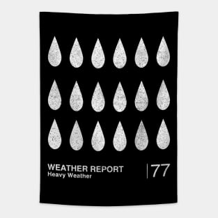 Heavy Weather / Minimalist Graphic Artwork Fan Design Tapestry