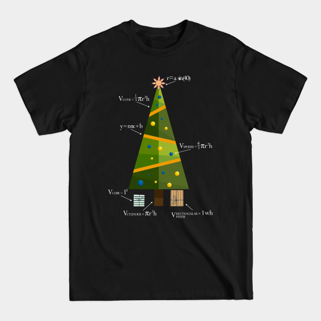 Discover Christmas Geometree | Funny Math Geometry Christmas Tree Geometree - Geometree Teacher Gift - T-Shirt