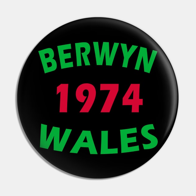 Berwyn Wales 1974 Pin by Lyvershop