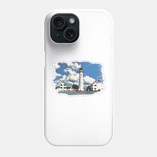 Fenwick Island Lighthouse Watercolor Street View Phone Case