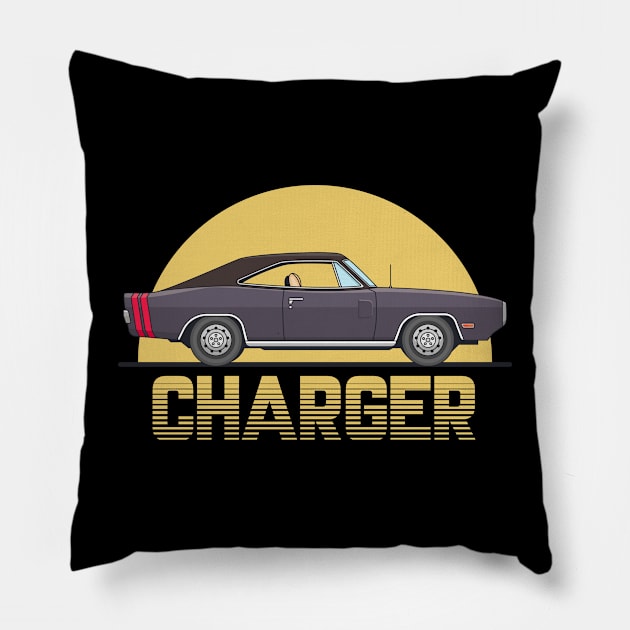 Dodge Charger Pillow by AdriaStore1