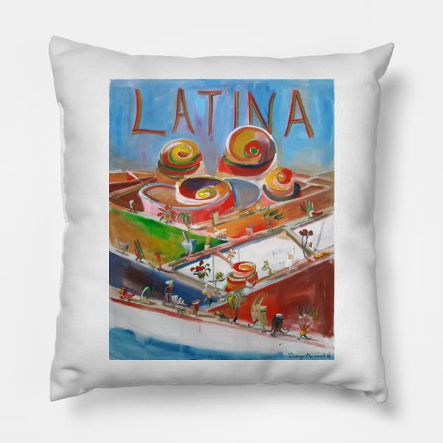 Latina Pillow by diegomanuel