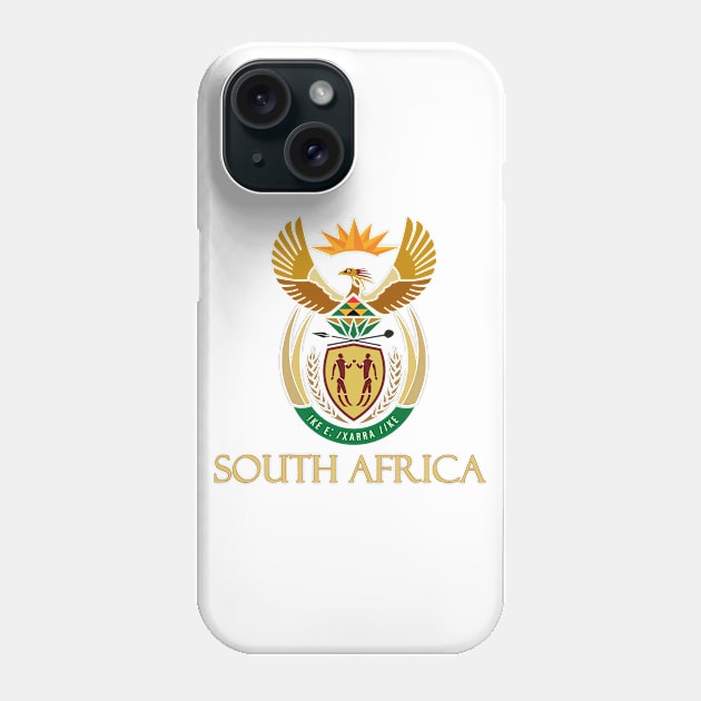 South Africa - Coat of Arms Design Phone Case by Naves