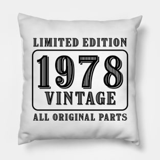 All original parts vintage 1978 limited edition birthday Pillow