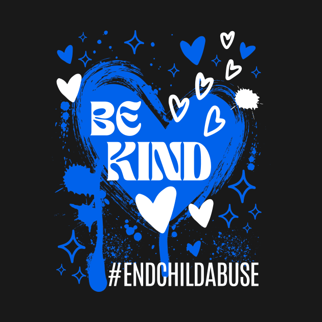 Be Kind End Child Abuse Awareness by Point Shop