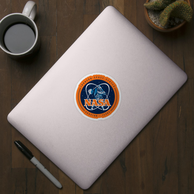 Retro NASA Astros Logo - Navy Blue Version