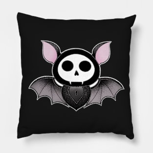 Stitched Spooky Bat Pillow