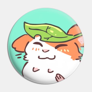 Hamster with a Leaf Pin