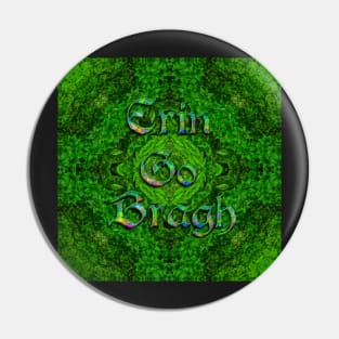 Erin Go Bragh Celtic Foliage Cross Pin