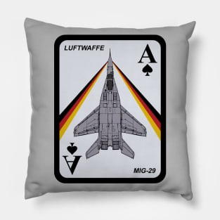 Mig-29 Fulcrum Luftwaffe Patch Pillow