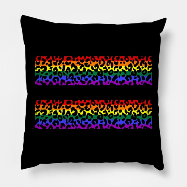 Equality LGBT Pride Awareness Leopard Print Pillow by Scar