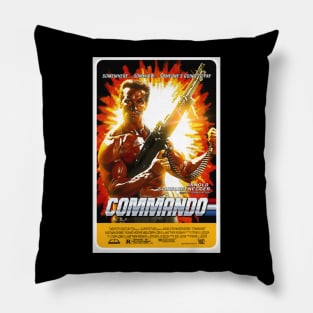 Commando alternate movie poster Pillow