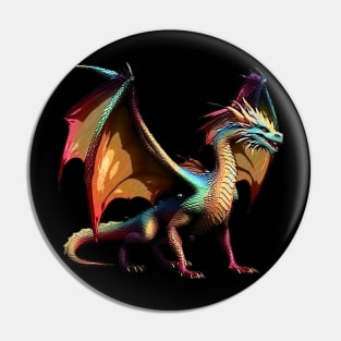 Ethereal Dragon Kaleidoscope Pin