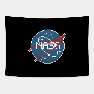 nasa logo pixel art Tapestry