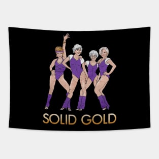Solid Gold squad goal Tapestry