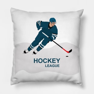 Ice hockey player in action Pillow