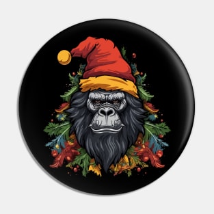 Gorilla Christmas Pin