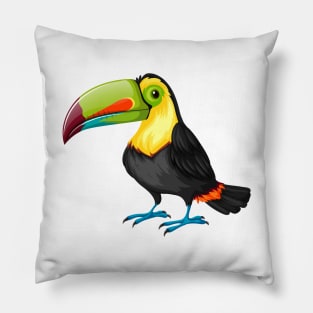 Beautiful and Cute Toucan Bird Pillow