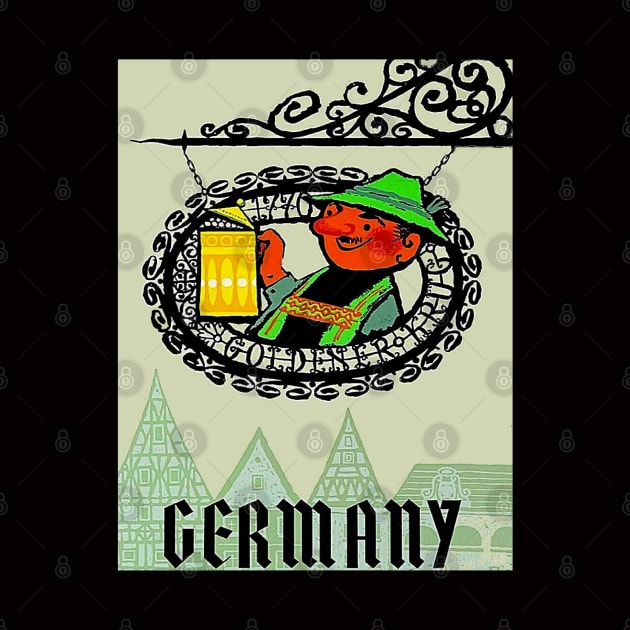 Germany Abstract Oktoberfest Travel and Tourism Advertising Print by posterbobs