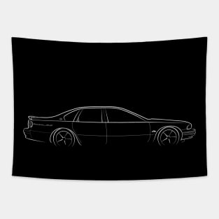 Chevy Impala SS - profile stencil, white Tapestry