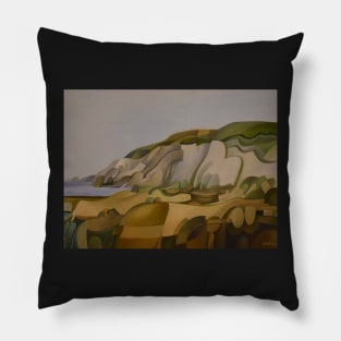 Cornish Beach Cornwall England Landscape Pillow